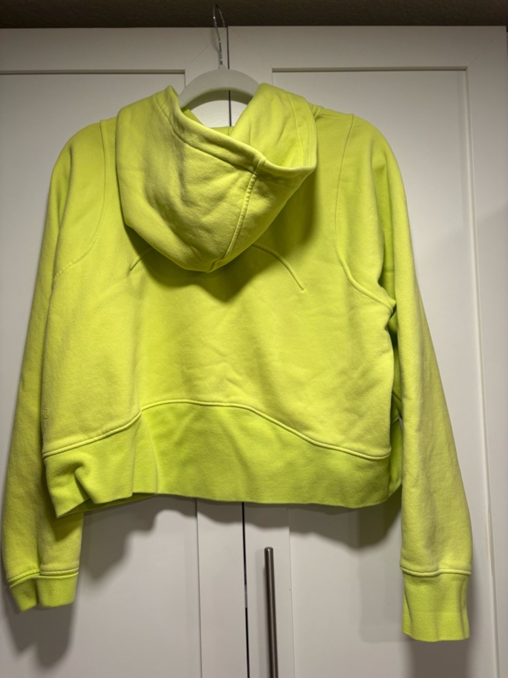 lululemon athletica Neon Yellow Cropped Hoodie